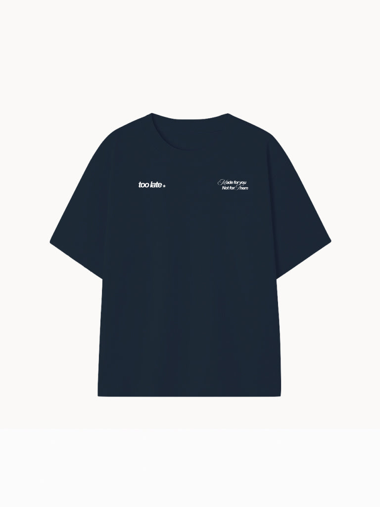 Camiseta Azul Midnight Rebels Blanco