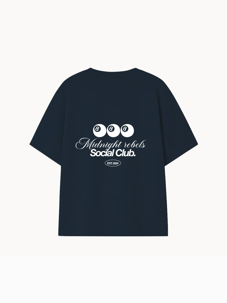 Camiseta Azul Midnight Rebels Blanco