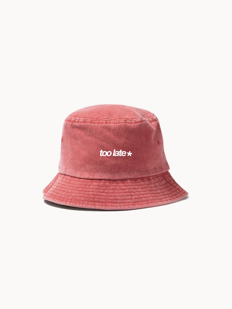 Gorro bucket efecto lavado verde