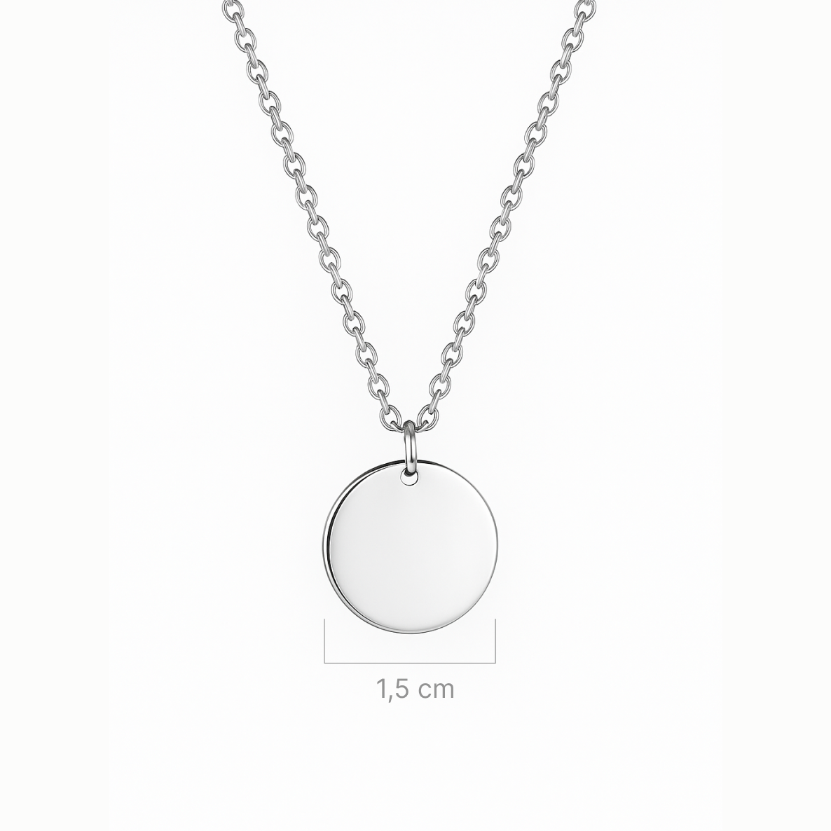 Collar personalizable plateado