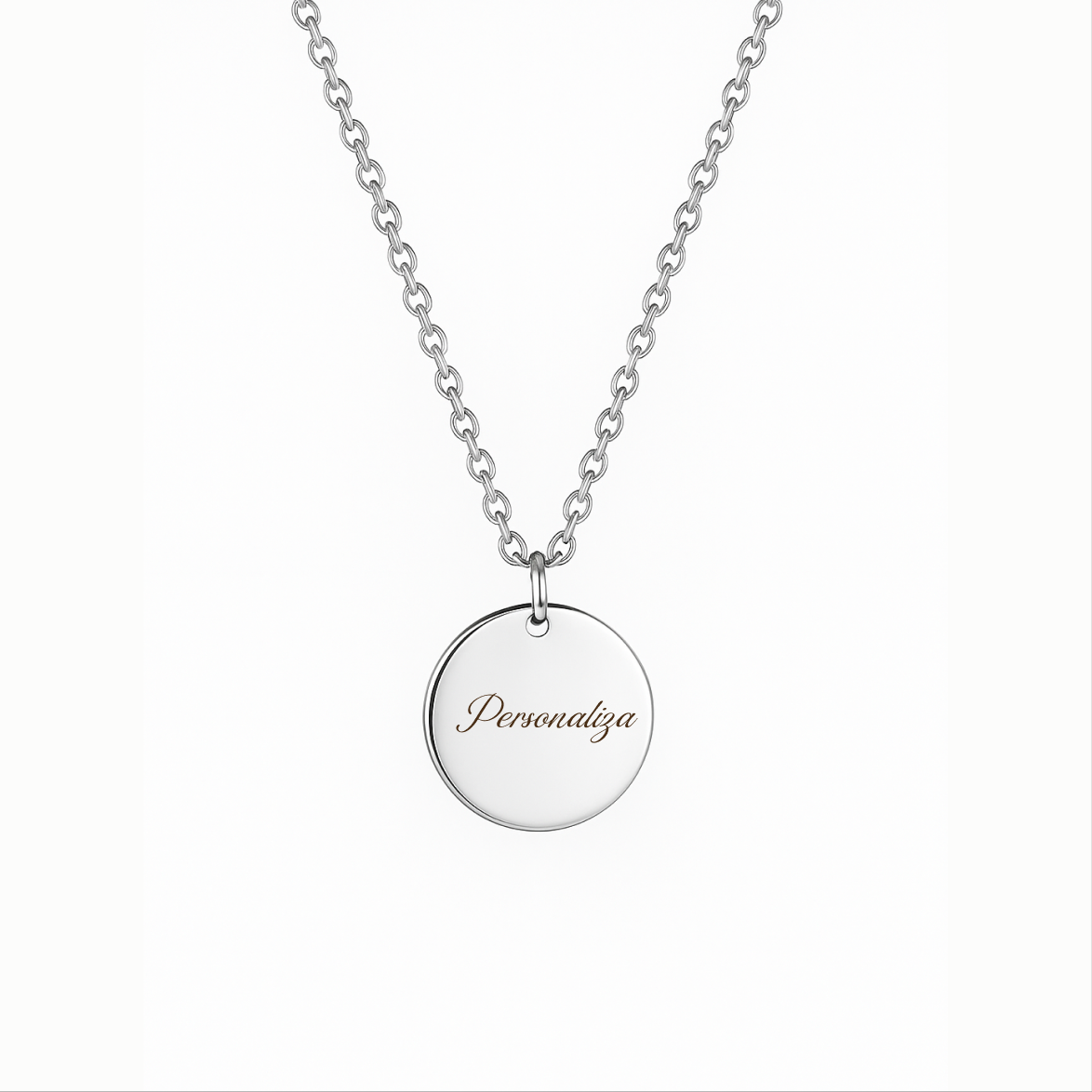 Collar personalizable plateado