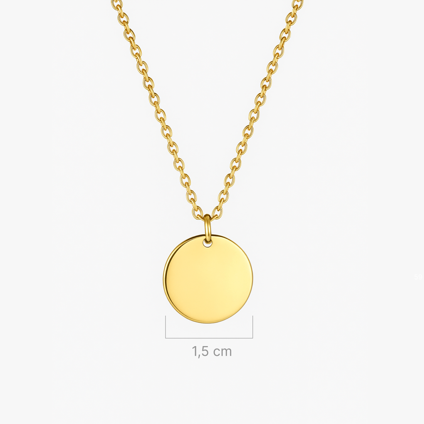 Collar personalizable dorado