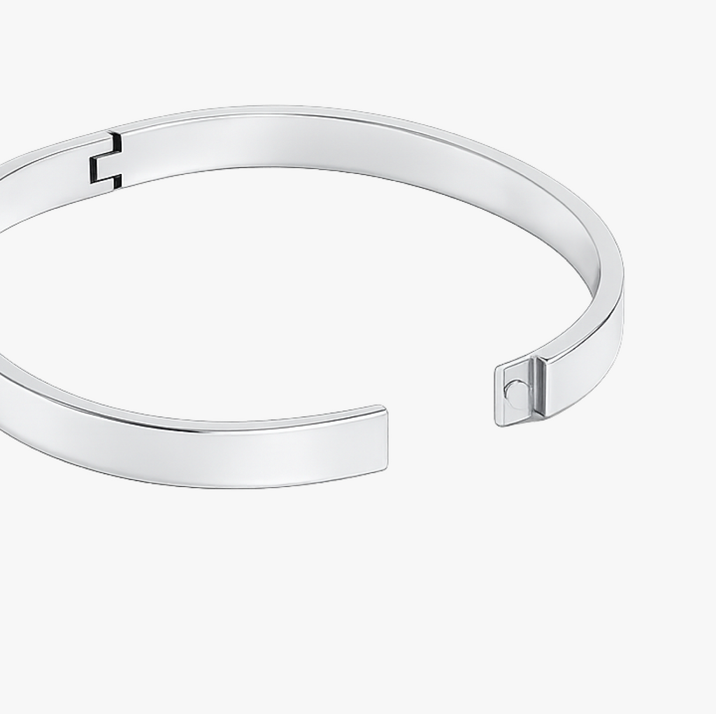 Brazalete personalizable plateado