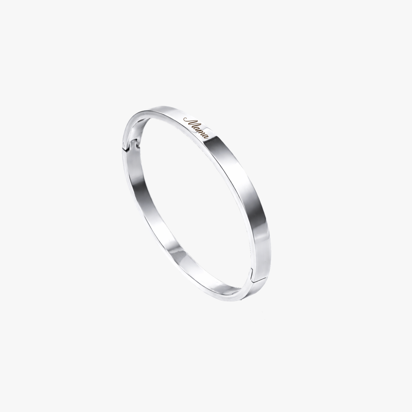 Brazalete personalizable plateado