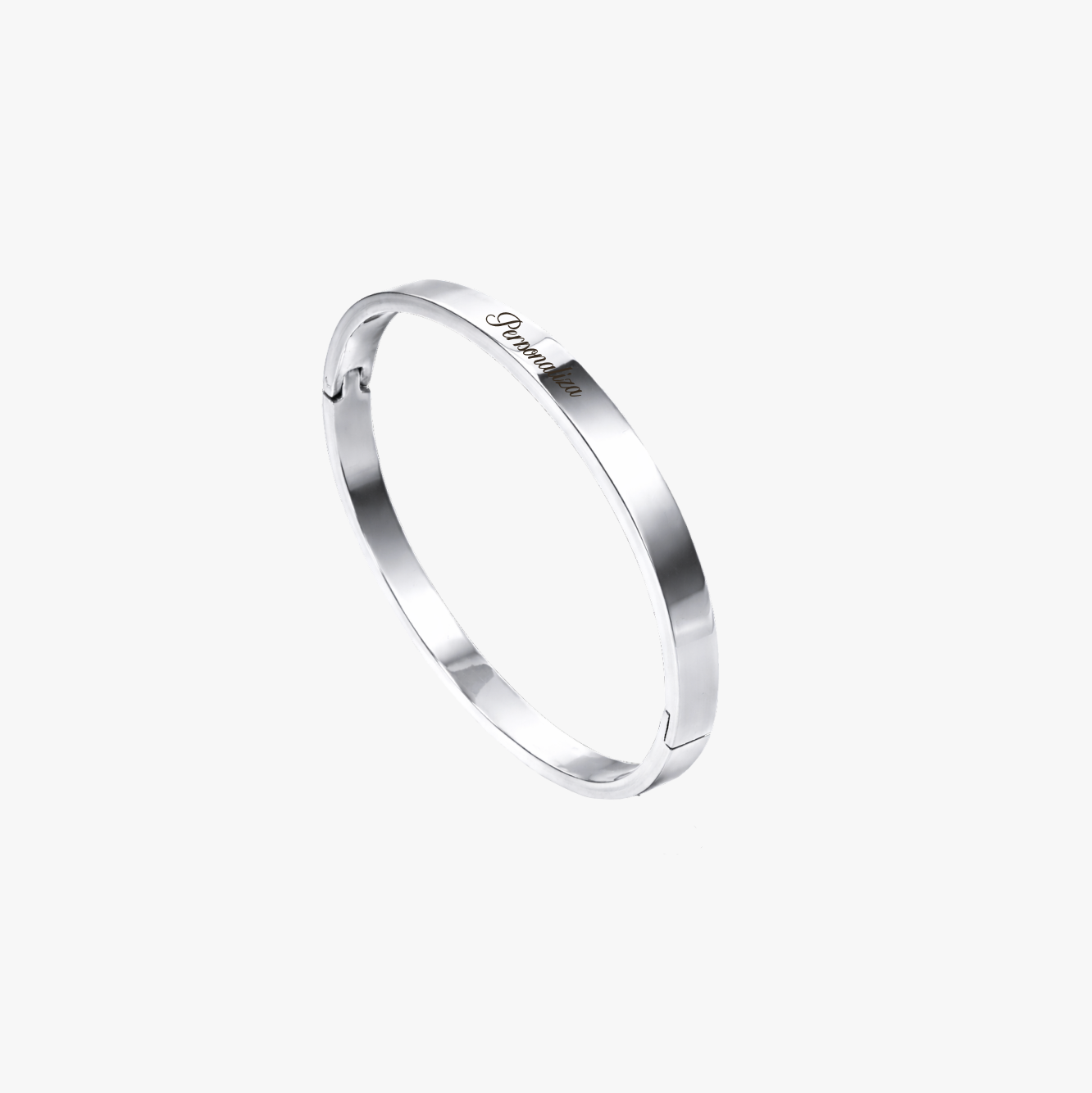 Brazalete personalizable plateado