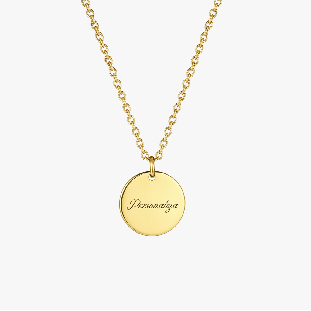 Collar personalizable dorado