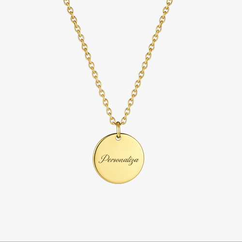 Collar personalizable dorado