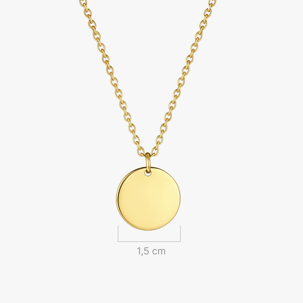 Collar personalizable dorado