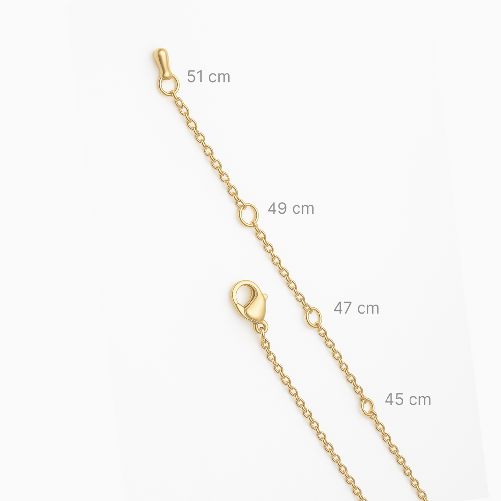 Collar personalizable dorado