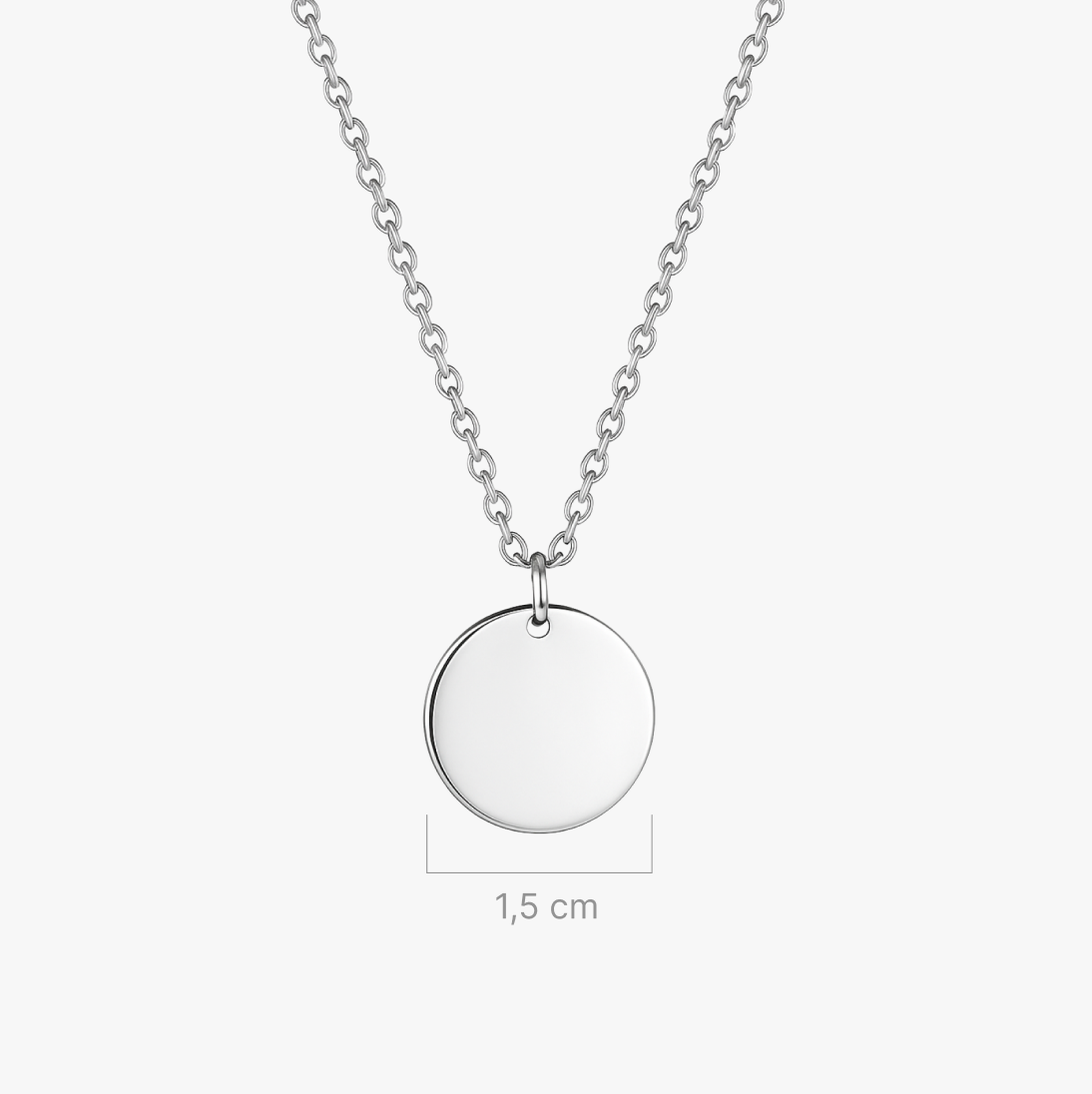 Collar personalizable plateado