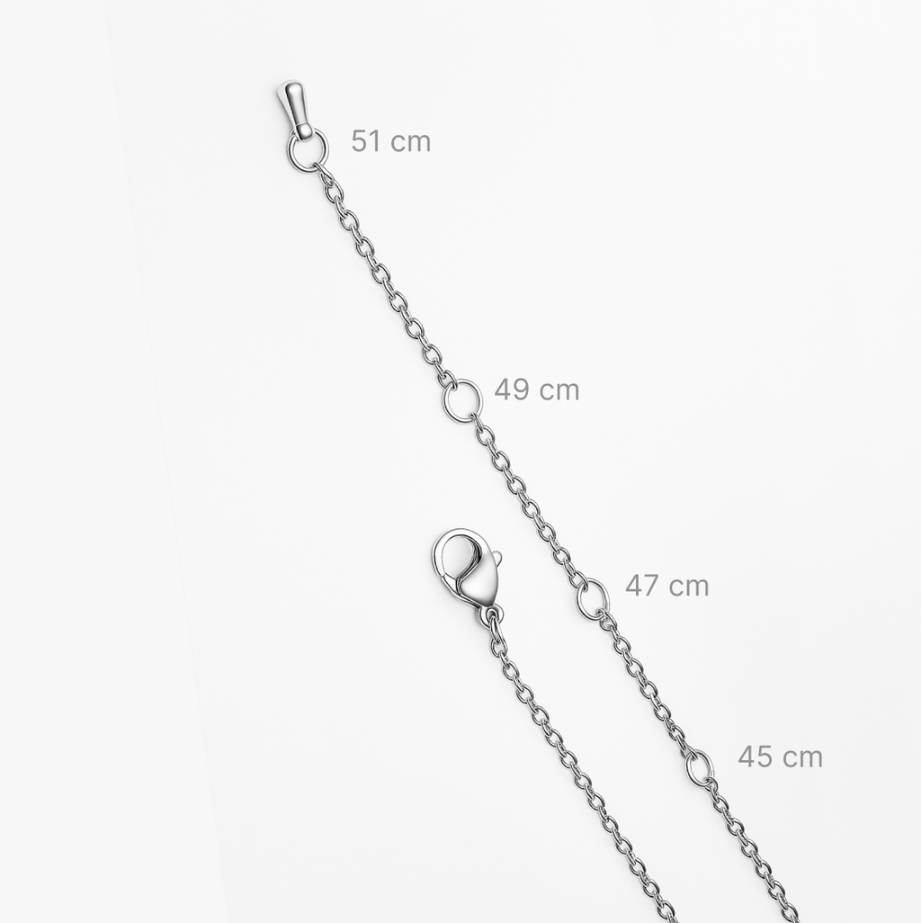 Collar personalizable plateado