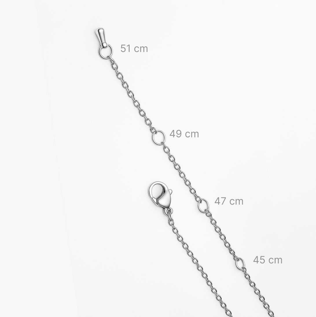 Collar personalizable plateado