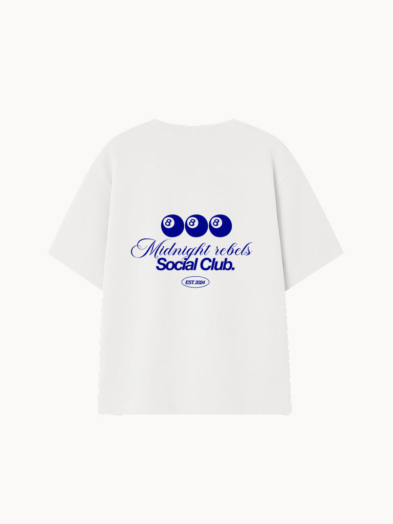 Camiseta Blanca Midnight Rebels Azul