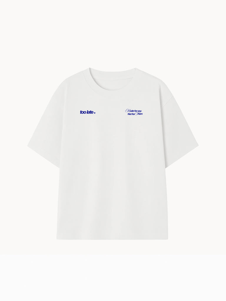 Camiseta Blanca Midnight Rebels Azul