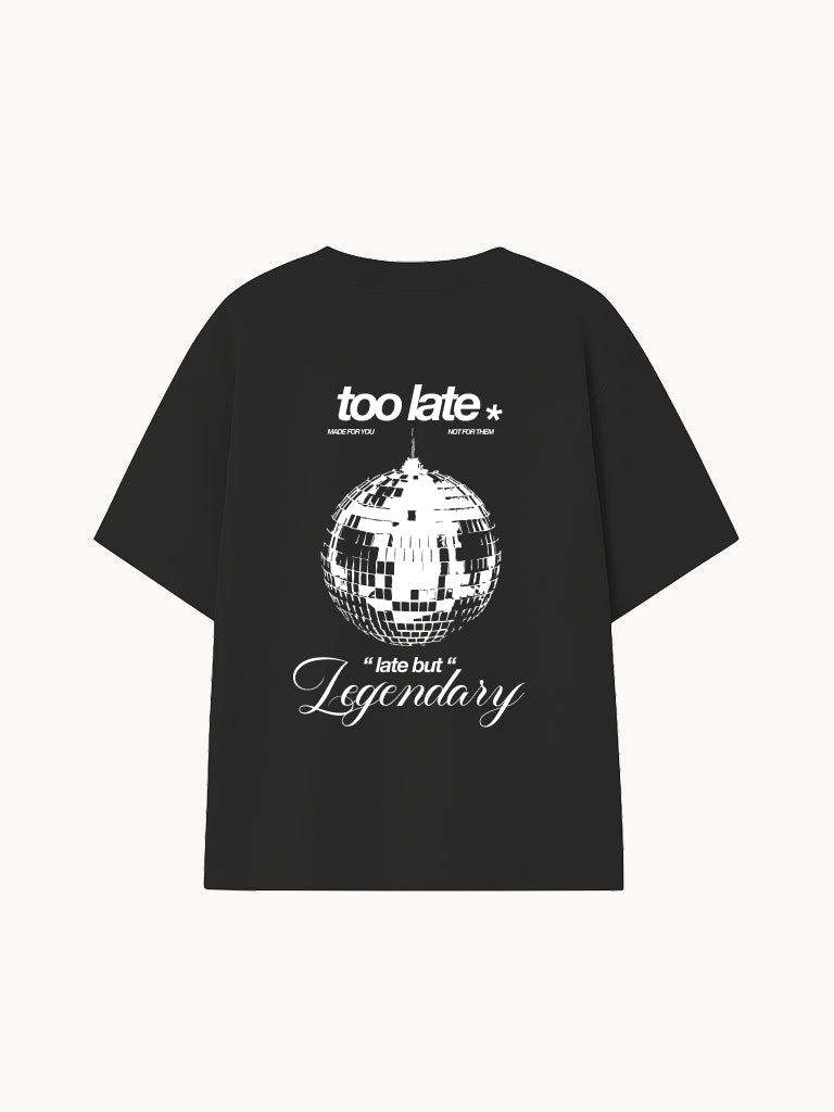 Camiseta Negra Legendary Blanco